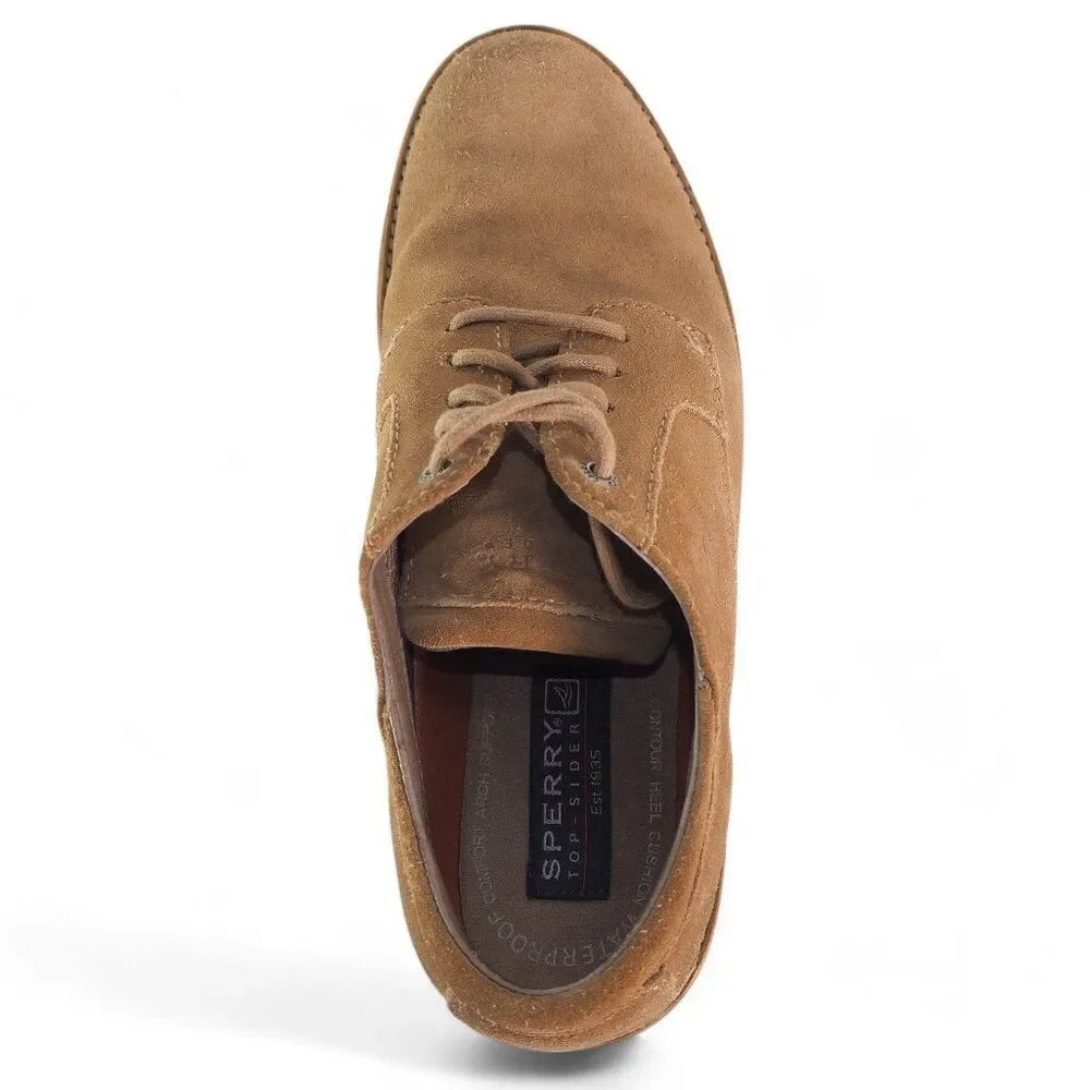 Sperry Top-Sider Lace-up Suede Waterproof Derby Oxfords 0664771 Brown Men's‎ 10M